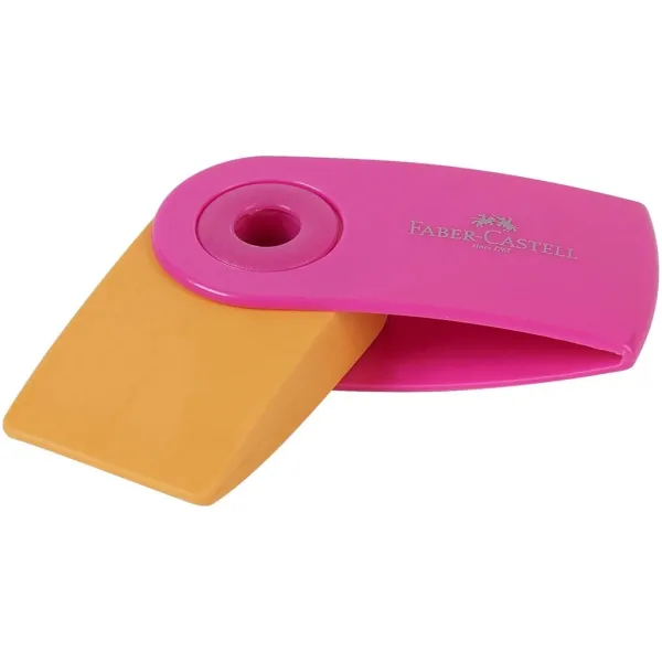 Faber-Castell: Sleeve Mini-Radiergummi im Etui in trendigen Farben, 1 Stück Bild 2
