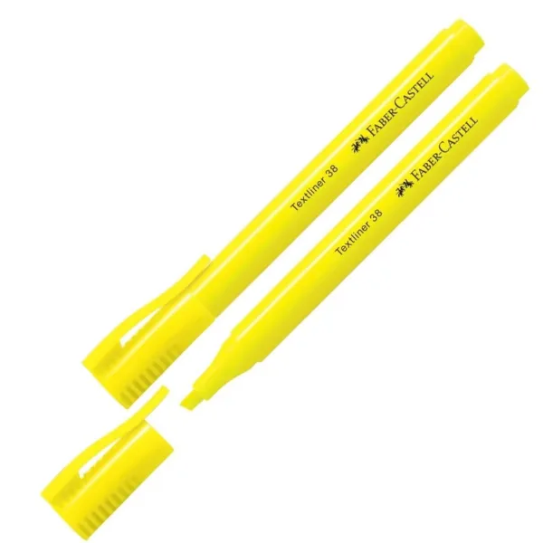 Faber-Castell: Textliner 38 Textmarker in fluoreszierendem Gelb, 1 Stück Bild 1