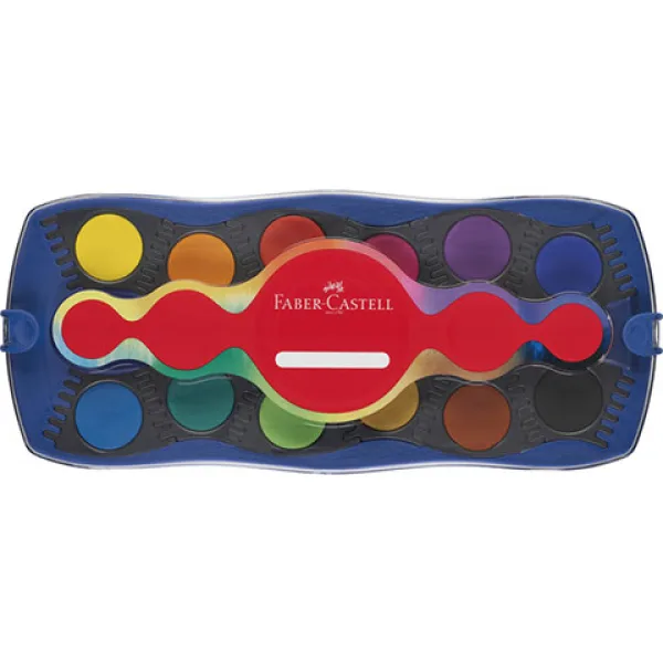 Faber-Castell: Wasserfarben 24 Farben Blau Set Bild 2