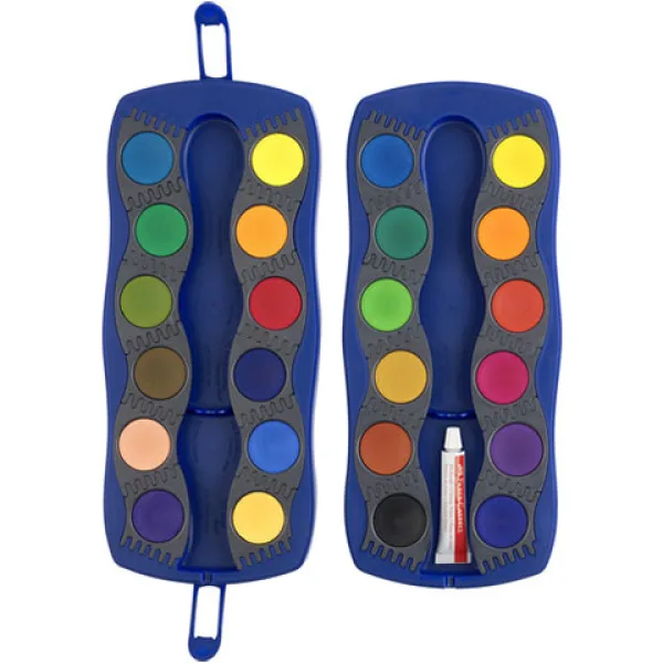 Faber-Castell: Wasserfarben 24 Farben Blau Set Bild 3