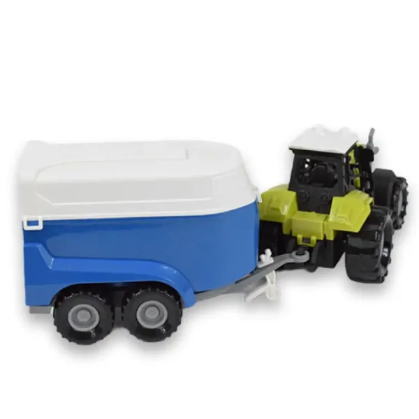 Farm Truck: Pferdetransporter Traktor mit Anhänger, Licht und Sound 23cm Bild 3