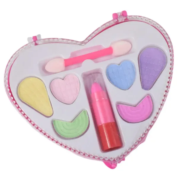 Fashion Girl: Kämmbarer und frisierbarer Puppenkopf mit blonden Haaren, Schminkpalette und Zubehör, 21 cm Bild 5