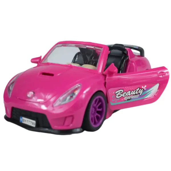 Fashion Sport Car: Rosa Sportwagen-Set mit Licht und Sound, mit Hubschrauber Bild 4