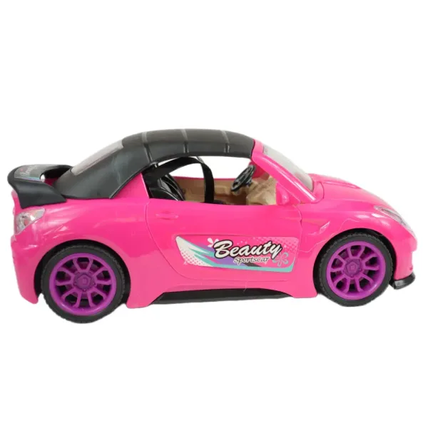 Fashion Sport Car: Rosa Sportwagen-Set mit Licht und Sound, mit Hubschrauber Bild 8