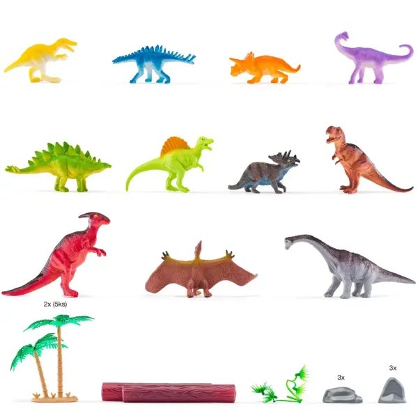 Faunica: Dinosaurier-Spielset im Eimer - Woodyland Bild 2