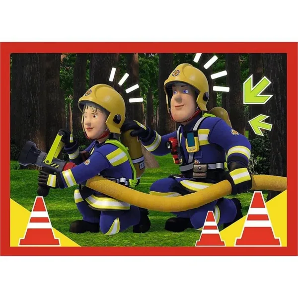 Feuerwehrmann Sam 4-in-1 Puzzle mit 12-15-20-24 Teilen – Trefl Bild 4