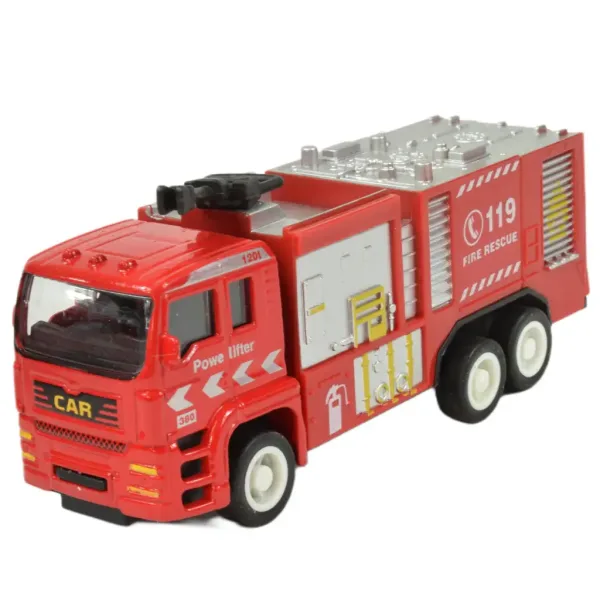 Feuerwehrteam: 4-teiliges Metall-Feuerwehrauto-Set Bild 4