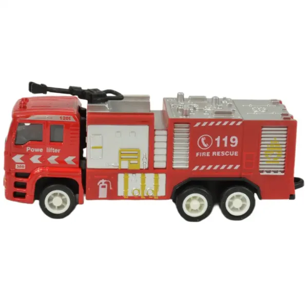 Feuerwehrteam: 4-teiliges Metall-Feuerwehrauto-Set Bild 5