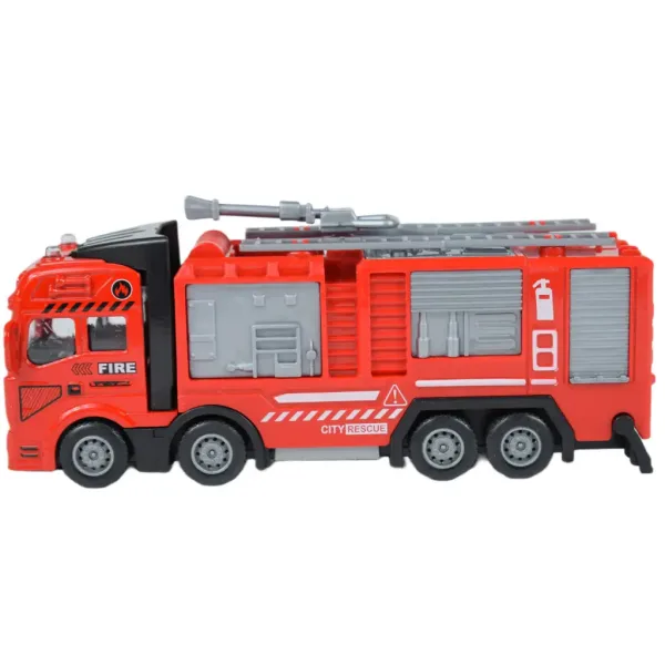 Feuerwehrwagen: Metall-Schwungrad-Feuerwehr-LKW 20cm Bild 3