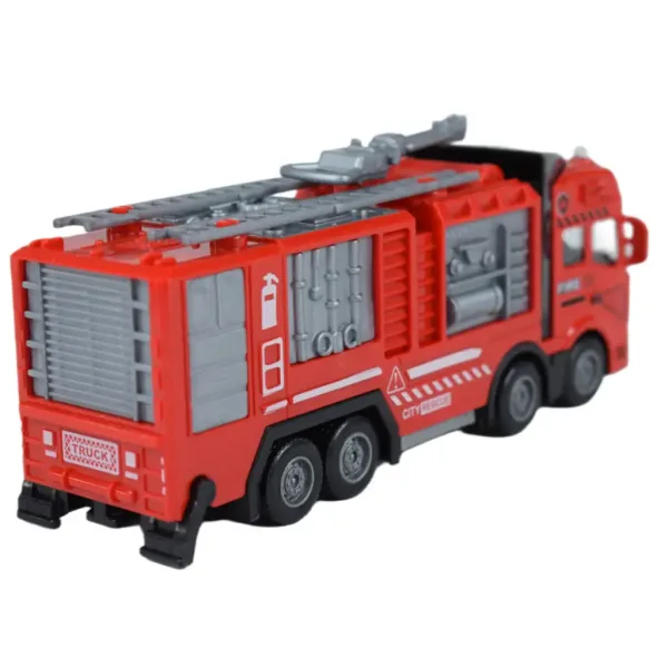 Feuerwehrwagen: Metall-Schwungrad-Feuerwehr-LKW 20cm Bild 5