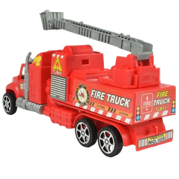 Feuerwehrwagen: Schwungrad-Feuerwehr-LKW in zwei Varianten 26cm Bild 4