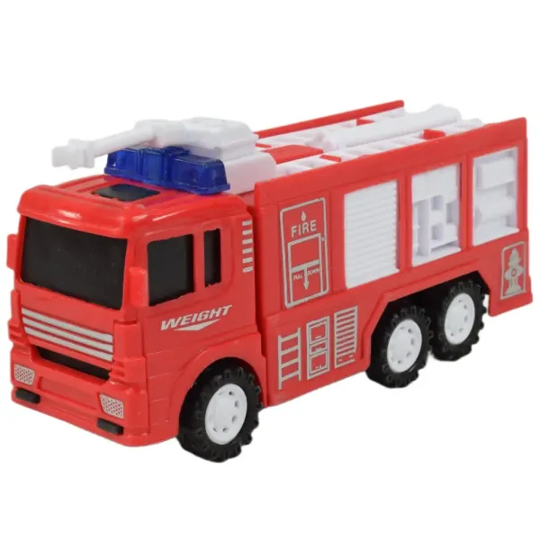 Feuerwehrwagen: Schwungrad-Feuerwehrwagen in verschiedenen Ausführungen 13cm Bild 2