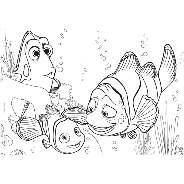 Findet Nemo 2-in-1 Puzzle und Ausmalbild, 24 Teile, 50x35cm – Lisciani Bild 3