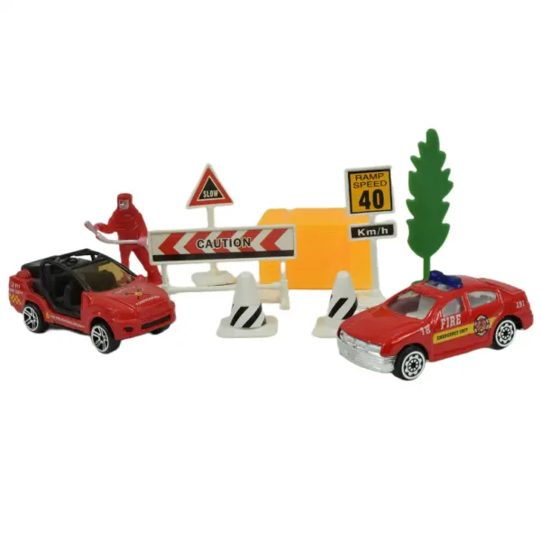 Fire Crew: Feuerwehr-Spielset mit Fahrzeugen und Zubehör in verschiedenen Varianten 1 Stück Bild 12