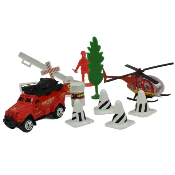 Fire Crew: Feuerwehr-Spielset mit Fahrzeugen und Zubehör in verschiedenen Varianten 1 Stück Bild 2