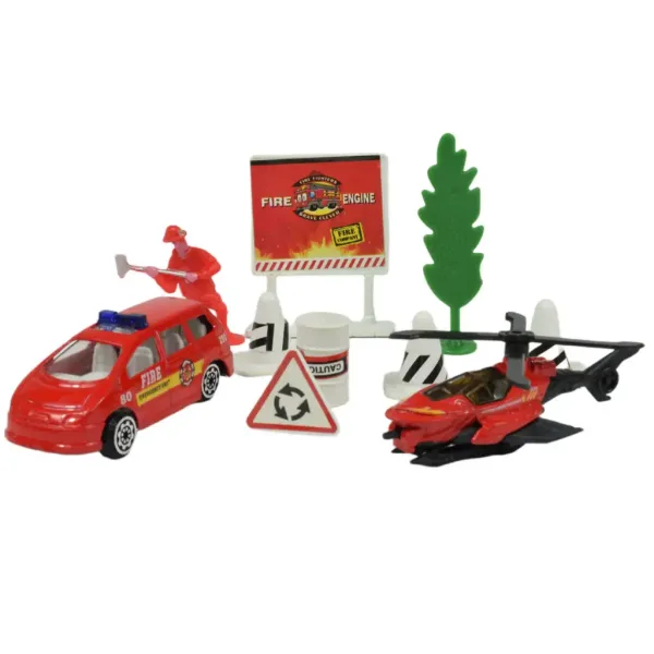 Fire Crew: Feuerwehr-Spielset mit Fahrzeugen und Zubehör in verschiedenen Varianten 1 Stück Bild 5
