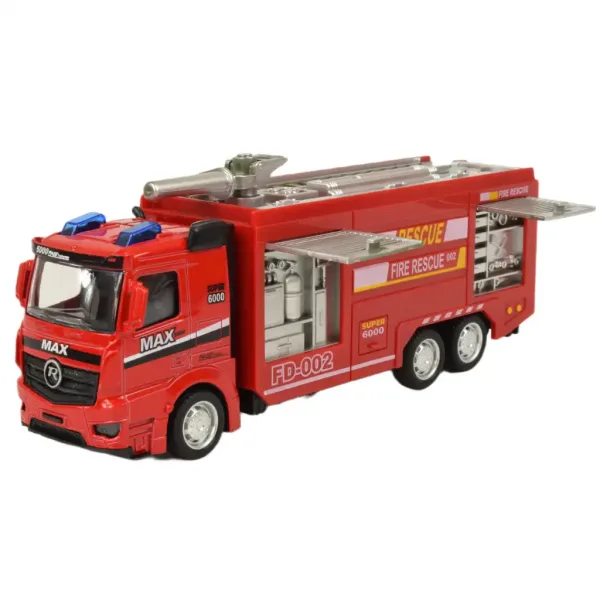 Fire Rescue: Feuerwehr-LKW mit Schwungrad, Licht und Sound, verschiedene Ausführungen, 19 cm, 1 Stück Bild 7