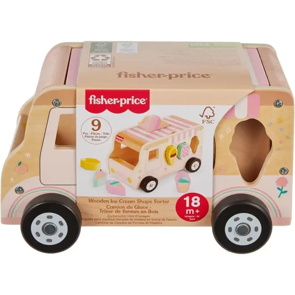 Fisher-Price: Wood Eiswaagen-Formensortierer - Mattel Bild 1