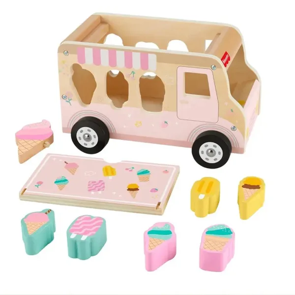 Fisher-Price: Wood Eiswaagen-Formensortierer - Mattel Bild 2