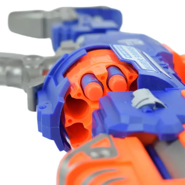 Flames Storm: Elektrischer riesiger Schaumstoffblaster mit Licht, Drehtrommel und Munition 73cm Bild 7