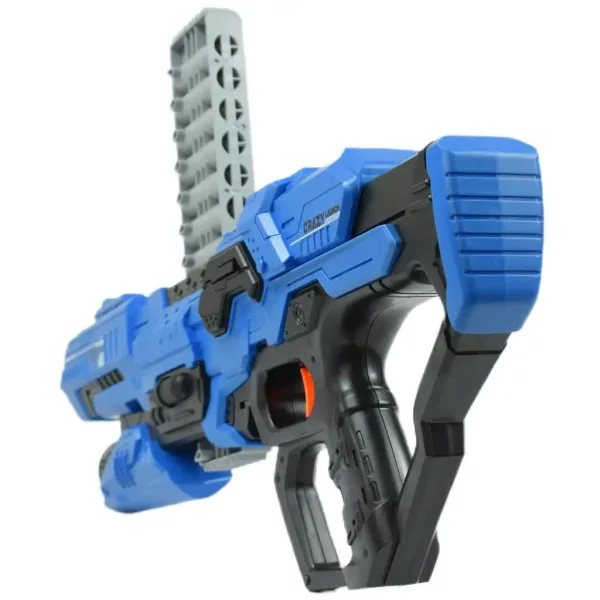 Frantic Launcher: Manuelle Schaumstoffpistole mit Zielscheibe und Munition 49cm Bild 3