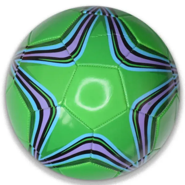Fußball aus Kunstleder mit Sternmuster in verschiedenen Ausführungen, 22 cm Bild 4