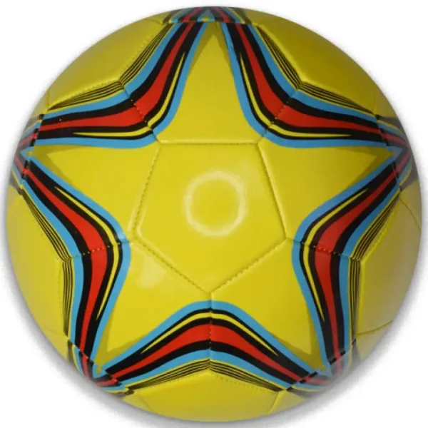 Fußball aus Kunstleder mit Sternmuster in verschiedenen Ausführungen, 22 cm Bild 5