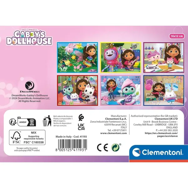Gabis Puppenhaus 12-teiliges Märchenwürfel-Set - Clementoni Bild 2