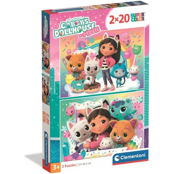 Gabis Puppenhaus 2 x 20-teiliges Supercolor-Puzzle - Clementoni Bild 1