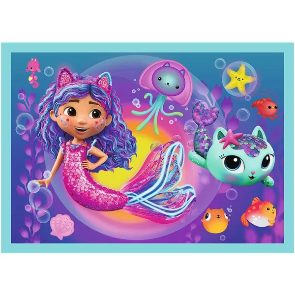 Gabby's Dollhouse 4-in-1-Puzzle mit 35, 48, 54 und 70 Teilen – Trefl Bild 3