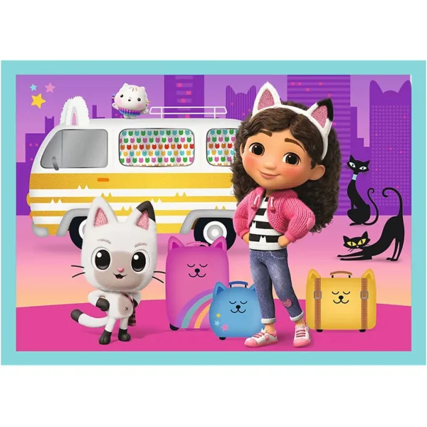 Gabby's Dollhouse 4-in-1-Puzzle mit 35, 48, 54 und 70 Teilen – Trefl Bild 4