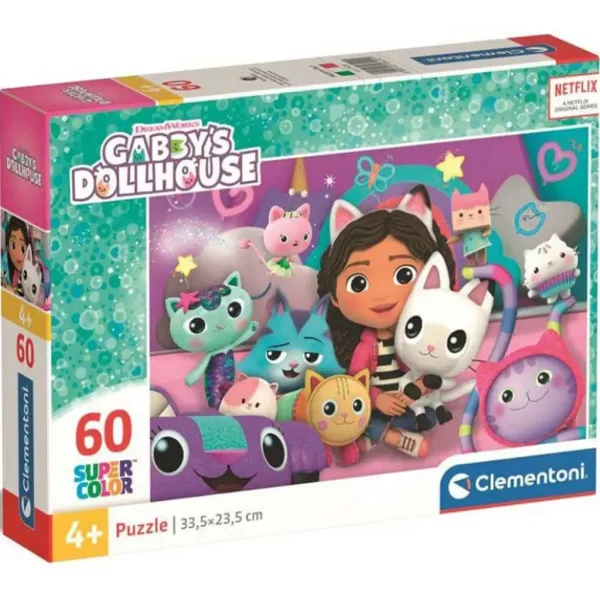 Gabby's Dollhouse 60-teiliges Supercolor Puzzle - Clementoni Bild 1