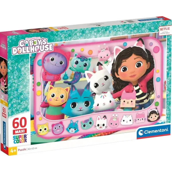 Gabis Puppenhaus 60-tlg. Maxi Supercolor Puzzle - Clementoni Bild 1