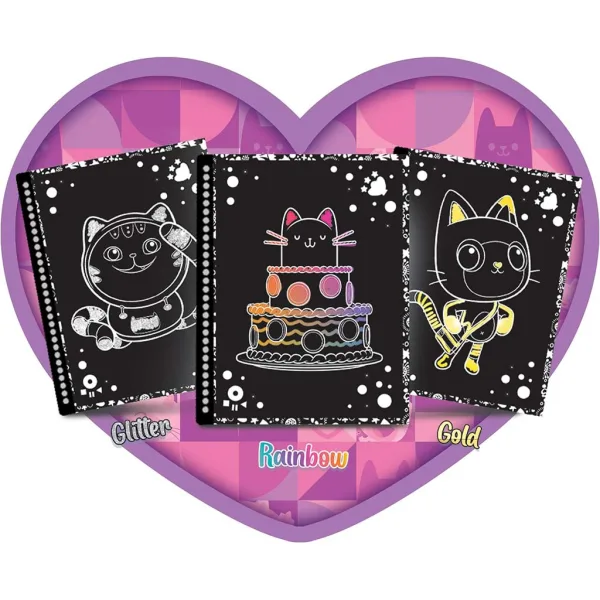 Gabby's Dollhouse: A-meow-zing Kratzbilder-Heft, 44 Seiten – Lisciani Bild 3