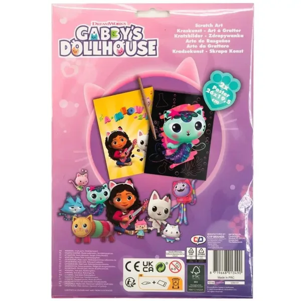 Gabis Puppenhaus: Kratzbild-Poster-Set, 2-teilig Bild 3