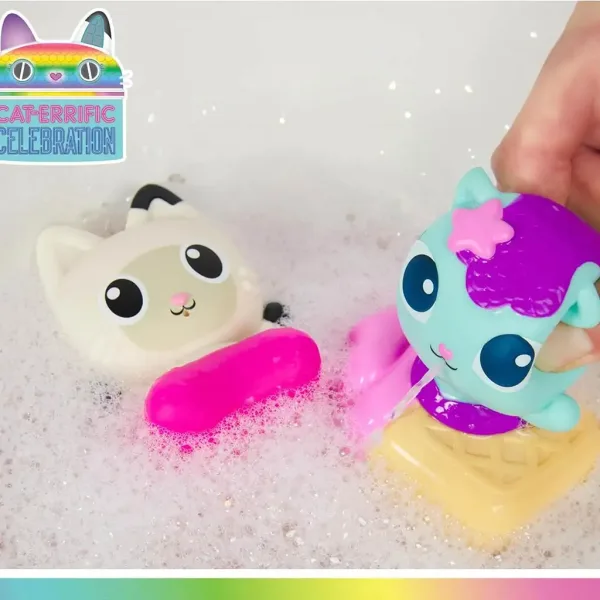 Gabby's Dollhouse: Mercat und Pandy Paws Badespielzeug-Spritzfiguren - Spin Master Bild 3