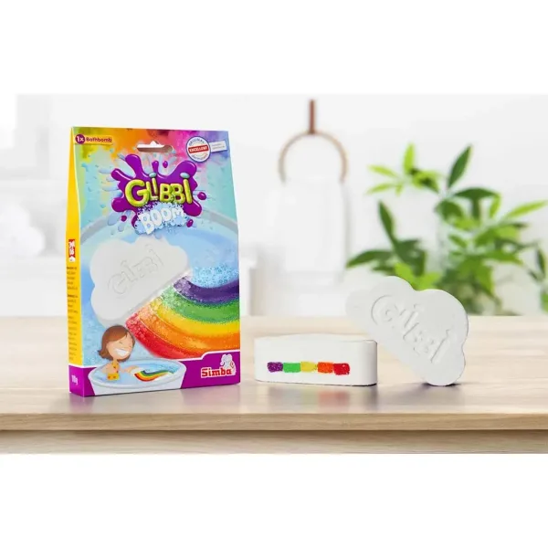 Glibbi Boom: wolkenförmige Badebombe mit Regenbogenfarben - Simba toys Bild 5