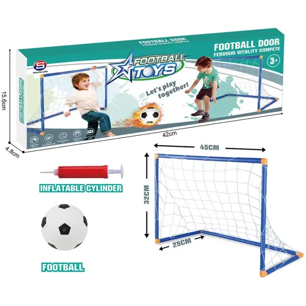 GoalBuddies: Fußballtor-Set mit Ball und Pumpe 45x32x25cm Bild 3