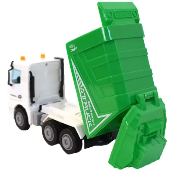 Grüner Müllwagen 17cm Bild 3