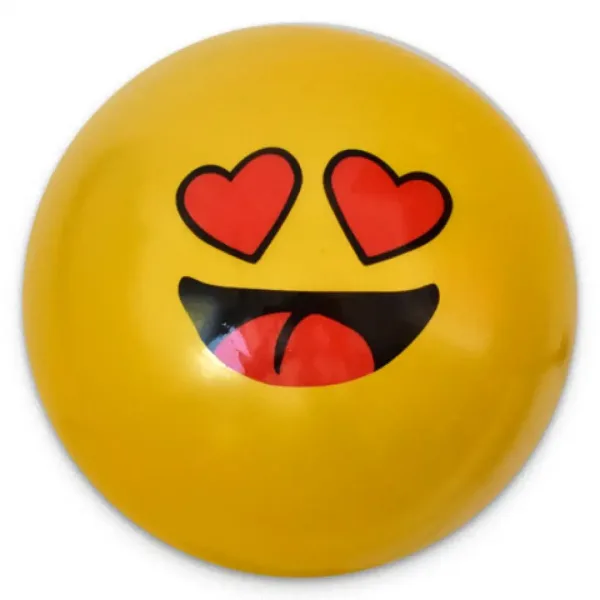 Gummiball mit Smiley-Muster in verschiedenen Varianten, 23 cm Bild 2