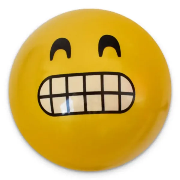 Gummiball mit Smiley-Muster in verschiedenen Varianten, 23 cm Bild 3