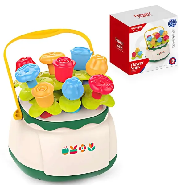 Happy World: Blumenkorb-Formensortierer-Fähigkeitenentwicklungs-Babyspielzeug Bild 1