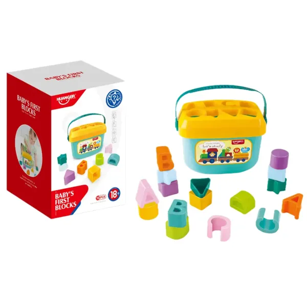 Happy World: Bunte Formensortierer mit Buchstaben und Formen Bild 1