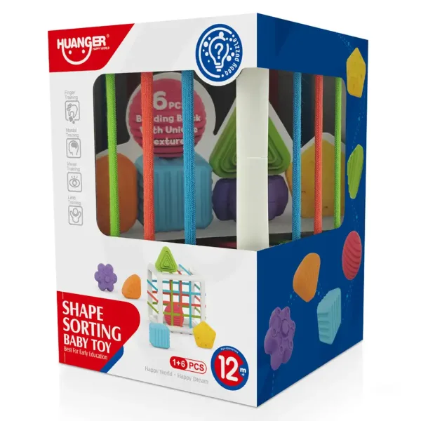 Happy World: Fröhliches Formensortierspiel zur Fähigkeitsentwicklung Bild 3