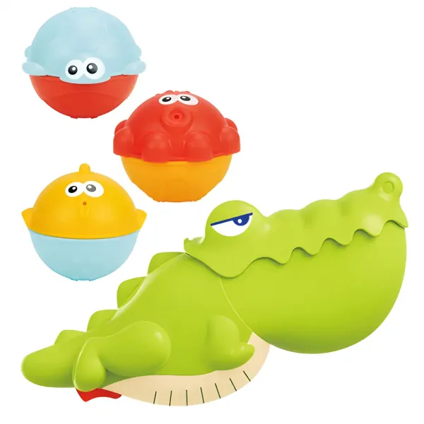 Happy World: Griesgrämiger Kroki Badespiel mit Meerestieren Bild 2
