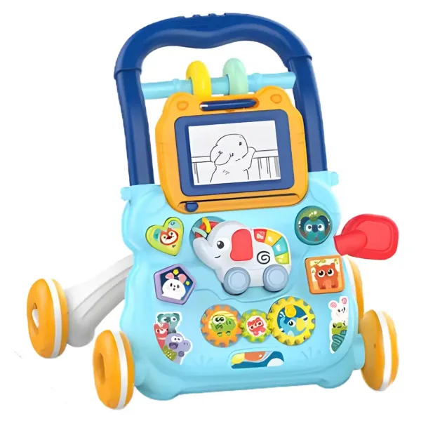 Happy World: Musikalischer Lernlaufwagen für Jungen mit Elefantenmotiv Bild 2