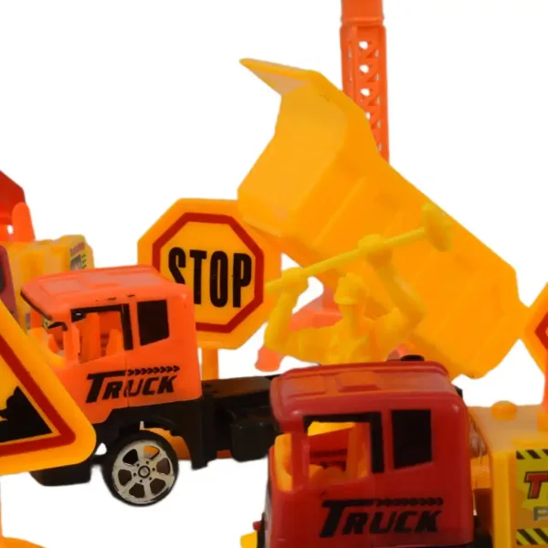 Heavy Duty: Bau-Spielset mit Schwungrad-Autos und Zubehör Bild 4