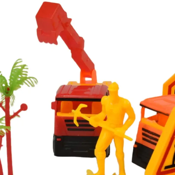 Heavy Duty: Bau-Spielset mit Schwungrad-Autos und Zubehör Bild 5