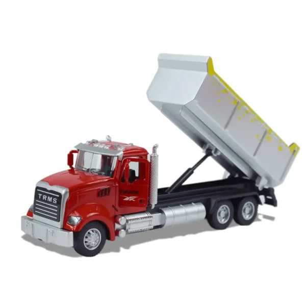 Heavy Duty Truck: Schwerlastkipper-Modell mit Rückziehmotor, Metallkarosserie und zu öffnenden Türen im Maßstab 1/36 Bild 3