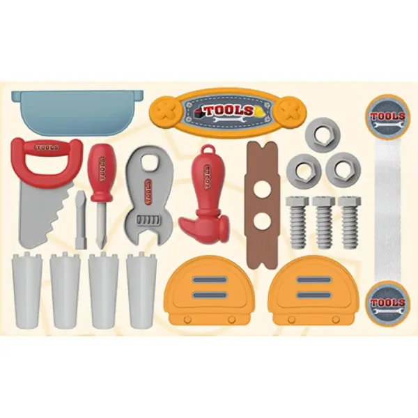 Heimwerker-Set in klappbarem Koffer, 25-teiliges Set Bild 2